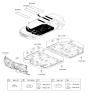 Diagram for Hyundai Ioniq Dash Panels - 84120-G7000