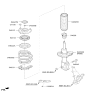 Diagram for Hyundai Ioniq Shock Absorber - 54661-G7000