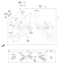 Diagram for Hyundai Power Window Switch - 93570-G2020-4X