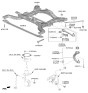Diagram for Hyundai Ioniq 5 N Front Cross-Member - 62400-NI100