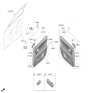Diagram for Hyundai Ioniq 5 N Door Handle - 82610-GI000-MEE