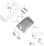 Diagram for Hyundai Ioniq 5 N Sun Visor - 85220-GI020-NNB