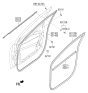 Diagram for Hyundai Ioniq Weather Strip - 82210-G2000