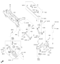 Diagram for Hyundai Ioniq Rear Crossmember - 55410-G2100