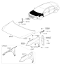 Diagram for Hyundai Hood Hinge - 79110-G2000