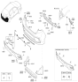 Diagram for 2017 Hyundai Ioniq Parking Assist Distance Sensor - 95720-D3000-EB