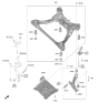 Diagram for Hyundai Tucson Front Cross-Member - 62405-CW150