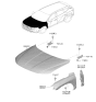 Diagram for 2024 Hyundai Tucson Hood Hinge - 66920-CW000