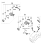 Diagram for Hyundai Ioniq 9 Car Mirror - 85110-L0000