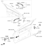 Diagram for 2023 Hyundai Santa Fe Door Handle - 82650-S1410