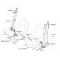 Diagram for Hyundai Santa Fe Hybrid Seat Belt - 88820-CL000-SST