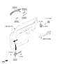 Diagram for Hyundai Santa Fe Hybrid Door Handle - 83650-S1110