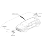 Diagram for 2023 Hyundai Santa Fe Hybrid Antenna - 96210-S2GA0-NKA