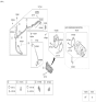 Diagram for 2021 Hyundai Santa Fe Hybrid A/C Hose - 97775-P4020