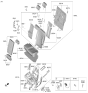 Diagram for 2023 Hyundai Santa Fe Hybrid Seat Cover - 89160-S1110-YKA