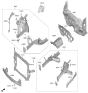 Diagram for 2024 Hyundai Santa Fe Hybrid Radiator Support - 64101-R6000