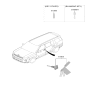 Diagram for 2025 Hyundai Santa Fe Hybrid Door Lock Cylinder - 81905-R6010