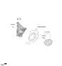 Diagram for 2024 Hyundai Santa Fe Hybrid Steering Knuckle - 51711-S2EA0