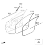 Diagram for 2025 Hyundai Santa Fe Hybrid Door Seal - 82220-R6000