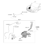 Diagram for 2024 Hyundai Santa Fe Hybrid Washer Reservoir - 98611-R6000