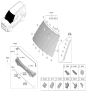 Diagram for 2024 Hyundai Santa Fe Hybrid Windshield - 86110-R6040
