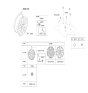 Diagram for Hyundai Ioniq 9 Wheel Cover - 52960-KL100