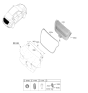 Diagram for 2022 Hyundai Elantra Weather Strip - 81061-AB000