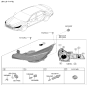 Diagram for 2022 Hyundai Elantra Headlight - 92102-AB100