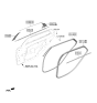 Diagram for 2021 Hyundai Elantra Door Moldings - 83850-AB000