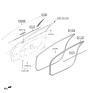 Diagram for Hyundai Elantra Door Moldings - 82850-AB000