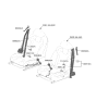 Diagram for 2021 Hyundai Elantra Seat Belt - 88810-AB000-YFR