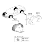 Diagram for 2021 Hyundai Elantra Wheelhouse - 86826-AB000