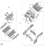 Diagram for Hyundai Elantra Rear Crossmember - 65630-AB001