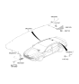 Diagram for 2024 Hyundai Elantra Antenna - 96210-AA200-EB