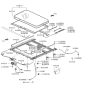 Diagram for 2009 Hyundai Azera Sunroof - 81610-3L000