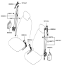 Diagram for 2005 Hyundai Azera Seat Belt - 88810-3L500-X6