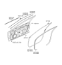 Diagram for Hyundai Azera Door Moldings - 82850-3L000