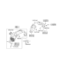 Diagram for Hyundai Azera Wheelhouse - 86812-3L000