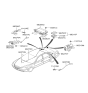 Diagram for 2006 Hyundai Azera Antenna Base - 96250-3L110-Y5