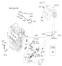 Diagram for Hyundai Coolant Pipe Seal - 25462-35500