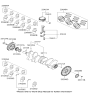 Diagram for Hyundai Entourage Crankshaft - 23111-3C230