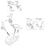 Diagram for Hyundai Car Key - 95430-D3010