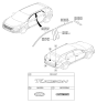 Diagram for 2019 Hyundai Tucson Emblem - 86310-D3500