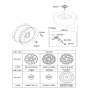 Diagram for 2019 Hyundai Tucson Spare Wheel - 52910-D3350