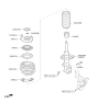 Diagram for Hyundai Tucson Shock Absorber - 54651-D3700