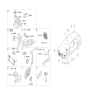 Diagram for 2020 Hyundai Tucson Parking Assist Distance Sensor - 99110-D3510