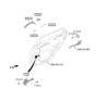 Diagram for Hyundai Tucson Door Check - 79490-D3000