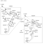 Diagram for 2005 Hyundai Accent Brake Pedal - 32800-1G000