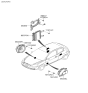 Diagram for 2006 Hyundai Accent Car Speakers - 96360-1E000