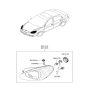 Diagram for 2006 Hyundai Accent Headlight - 92102-1E010